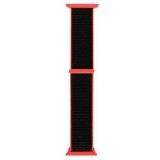 Cumpara ieftin Curea iUni compatibila cu Apple Watch Ultra/SE/8/7/6/5/4/3/2/1, 44mm, Nylon Sport, Woven Strap, Black/Red
