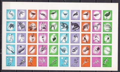 Manama / Ajman 1972 fauna sport cosmos MI 1195-1219B/ 2493-2517B MNH w65 foto