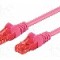 Patch cord Cat 6, U/UTP, conexiune 1:1, 0.25m, Goobay - 95252