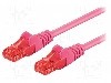 Patch cord Cat 6, U/UTP, conexiune 1:1, 0.25m, Goobay - 95252
