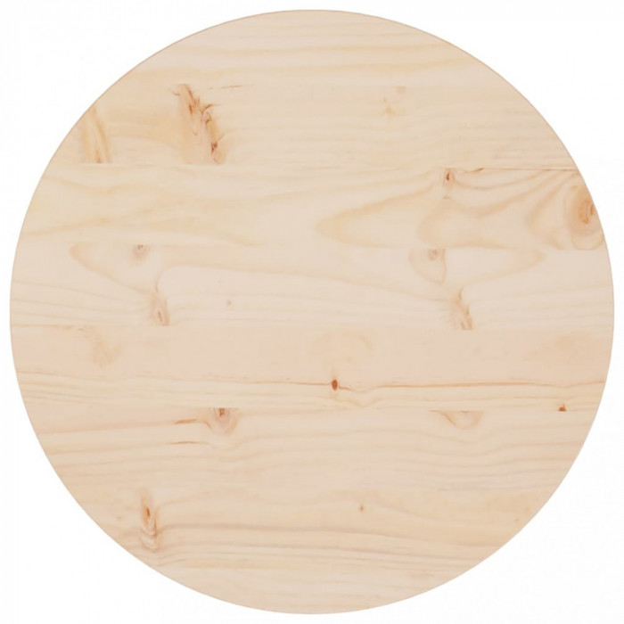 Blat de masa, &Oslash;50x2,5 cm, lemn masiv de pin GartenMobel Dekor