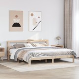 Cumpara ieftin Cadru de pat cu tăblie, 180x200 cm, lemn masiv de pin