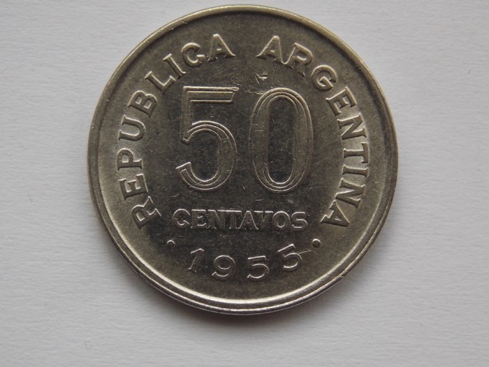 50 CENTAVOS 1955 ARGENTINA