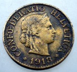 F.284 ELVETIA 10 RAPPEN 1918 ALAMA, Europa