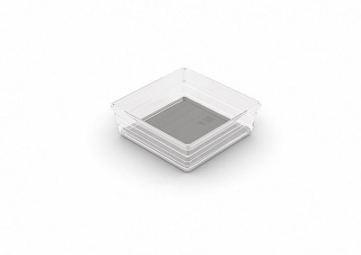 Organizator Curver SISTEMO 6, transparent/gri, 15x15x5 cm, pentru sertar foto