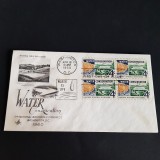 Conservarea Apei, Prima Zi Emisiune Washington DC. Plic Filatelic SUA 1960