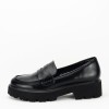 Mocasini negri de tip loafers H8-359 M2, 39, Negru