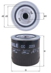 MAHLE OC 223 Filtru ulei