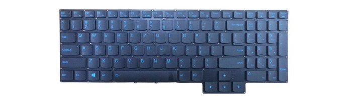 Tastatura Laptop Gaming, Lenovo IdeaPad 3-15IHU6 Type 82K1, iluminata, taste albastre, layout US