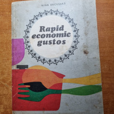 carte de bucate - rapid economic gustos - din anul 1969 - 543 retete culinare