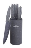 Cumpara ieftin Set de cutite 6 piese bohmann, stant rotund, acoperire Marmura-Gri