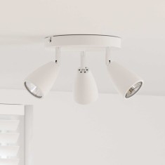 vidaXL Spot de tavan Alb 19 x 19 x 14.5 cm Oțel 4108214