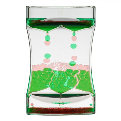 Clepsidră Lichid, Model Triunghiular, Multicolor, Dimensiuni 9x4x14cm foto