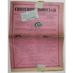 CURIERUL JUDICIAR , REVISTA DE DOCTRINA , JURISPRUDENTA ...FINANTE , ANUL LIII , NR. 4 , JOI , 10 FEBRUARIE , 1944