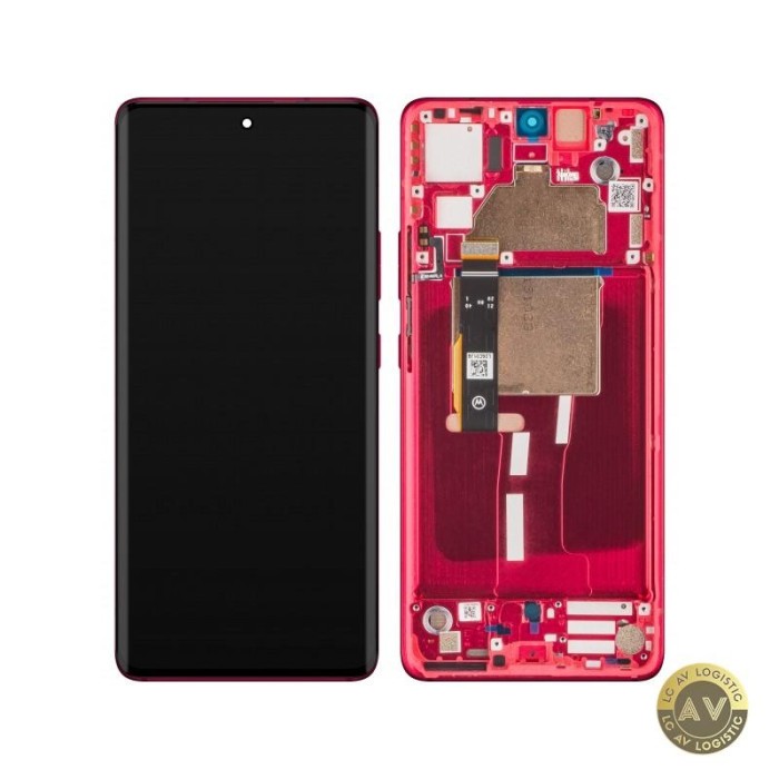 Display cu Touchscreen Motorola Edge 30 Fusion cu Rama Rosu (Viva Magenta) Service Pack 5D68C22034