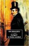 Corigent la limba romana - Ion Minulescu