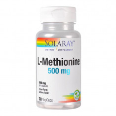L - Methionine 500mg Solaray Secom 30cps