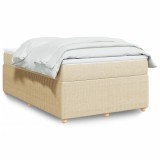 Cumpara ieftin Gossi pat continental cu saltea, crem, 120x190 cm, textil