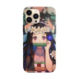Husa compatibila cu Apple iPhone 14 model Nezuko Kamado, Silicon, TPU, Viceversa, Transparent, Carcasa