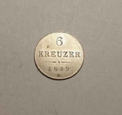 6 Kreuzer 1849 A foto