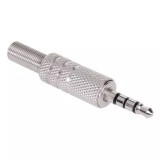 Mufa JACK 3.5 mm tata metal 4 contacte 4 pini