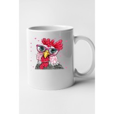 Cana alba personalizata, Nerd Chicken, INOVATIX&reg;. 330 ml