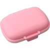 Organizator medicamente, plastic, 8 compartimente, 0.1 l, roz, flippy, 11 x 7 cm