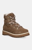 Roxy pantofi de piele intoarsa Bradie culoarea maro, cu toc plat, izolat, ARJB700758