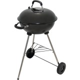 Grătar pe cărbuni PAMOLA - Diametru 43 cm, Mobil, Negru
