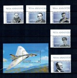 Nauru 2008 - Royal Air Force, aviația militara, personalități, avioane, serie si colita neuzata