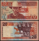 NAMIBIA █ bancnota █ 20 Dollars █ 2002 █ P-6b █ UNC █ necirculata