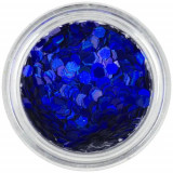 Confetti albastru &icirc;nchis - hexagoane, INGINAILS