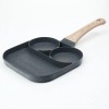 Tigaie grill compartimentata 35x19 cm, material metal+pvc