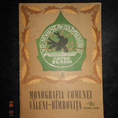 MONOGRAFIA COMUNEI VALENI-DAMBOVITA (1976)