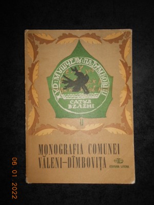 MONOGRAFIA COMUNEI VALENI-DAMBOVITA (1976) foto