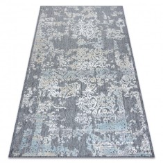 Covor Structural SOLE D3812 Ornament - țesute plate gri / bej, 160x220 cm