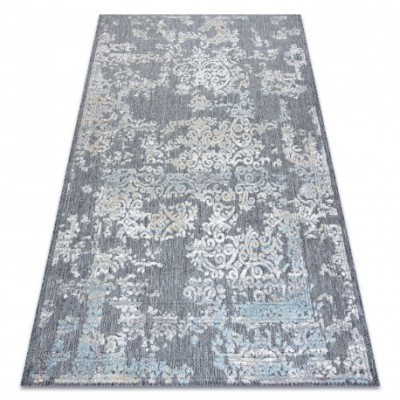 Covor Structural SOLE D3812 Ornament - țesute plate gri / bej, 120x170 cm foto