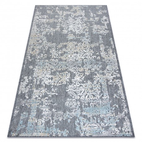 Covor Structural SOLE D3812 Ornament - țesute plate gri / bej, 120x170 cm