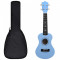 Set ukulele Soprano pentru copii, cu husa, bleu, 21&quot;