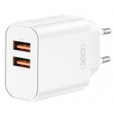 Incarcator Retea XO Design CE34, 12W, 2.4A, 2 x USB-A, Alb
