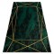 Exclusiv EMERALD covor 1022 glamour, stilat, geometric, marmură sticla verde / aur, 180x270 cm