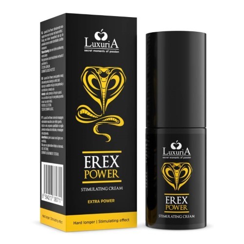 Erectii si virilitate - Luxuria Erex Power 30 ml Crema cu Efect Stimulator Extra Putere Tare pentru Mai Mult Timp