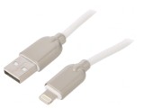 Cablu USB 2.0 Lightning 1m Alb 480Mbps, Gembird