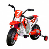 Cumpara ieftin Motocicleta electrica Kinderauto BJH022 70W 12V cu roti moi, scaun tapitat, culoare Rosie