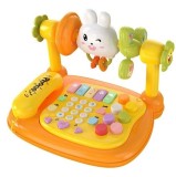 Jucarie interactiva bebelusi, centru de activitati cu telefon si pian, +18 luni, Oem