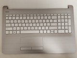 Carcasa superioara cu tastatura palmrest Laptop, HP, 15-RB, AP204000622, AM204000110, iluminata, argintie, layout US