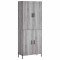 Dulap inalt, gri sonoma, 69,5x34x180 cm, lemn compozit