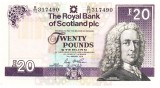 Scotia 20 Pounds 2016 P-354 aUNC Seria 317490