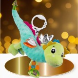 Jucarie pentru bebelusi, Model Dragon Material textil ,Ajuta la dentitie, Multicolor, 3-6 luni, Unisex