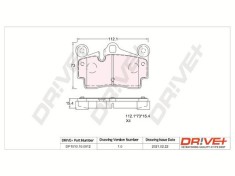 Dr!ve+ DP1010.10.0912 set placute frana,frana disc